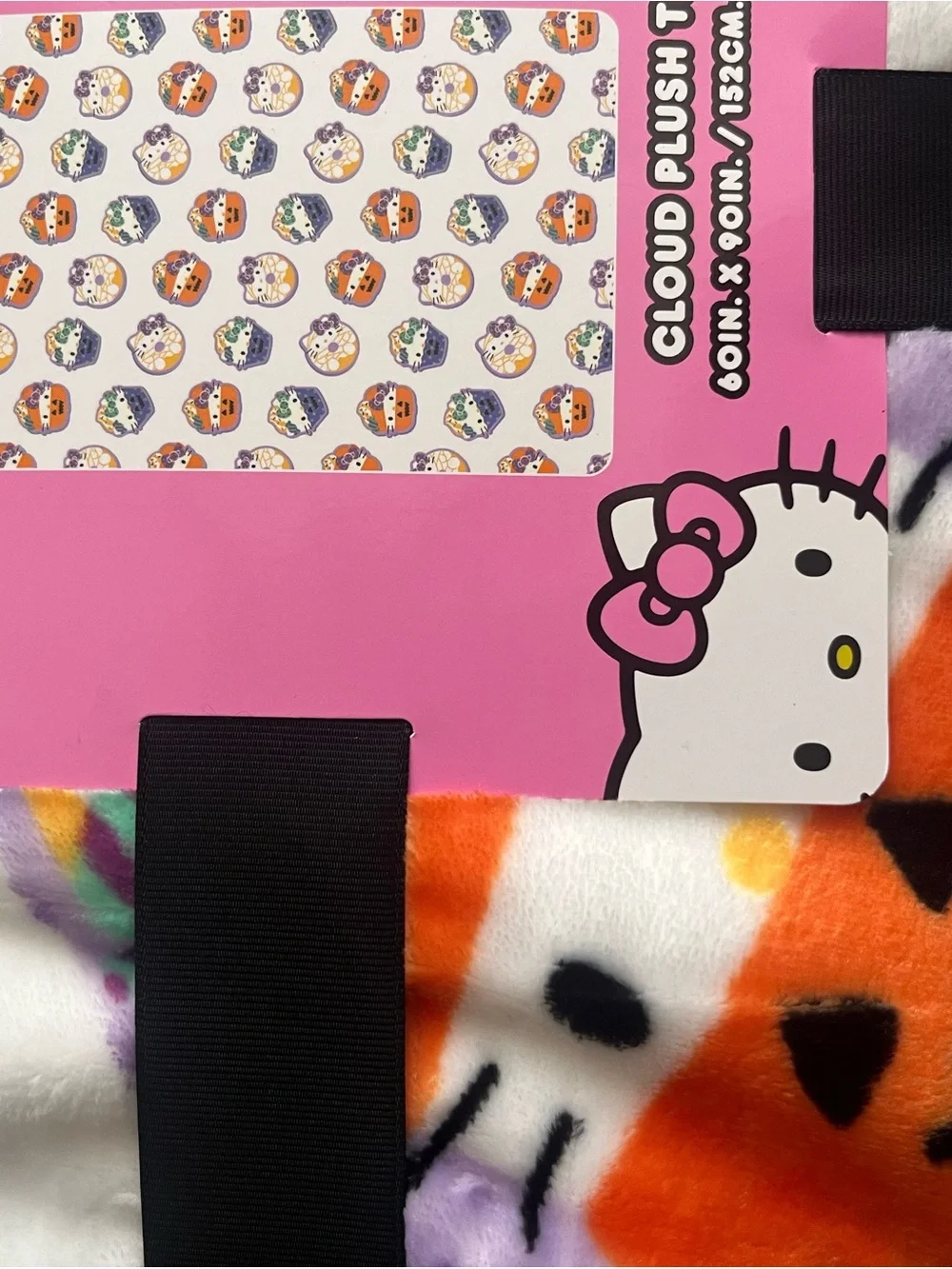 Hello Kitty Spooky Treats Halloween Plush Throw